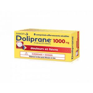 Doliprane 1000mg 8 comprimés effervescents