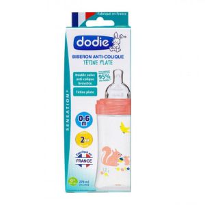 Biberon 270mL - Tétine Plate Débit Moyen Jardin - 0-6 mois