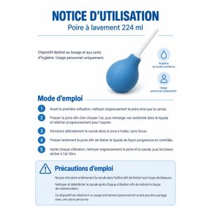 Poire à lavement 224mL