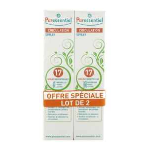 Spray circulation 17 huiles essentielles 2x100mL