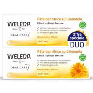 Pâte dentifrice au calendula 2x75ml