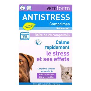 Antistress chiens & chats 20 comprimés