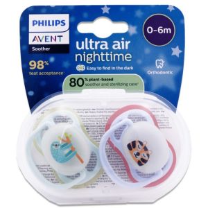 Ultra Air Nuit Sucettes 0-6 mois - lot de 2