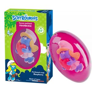 Les Schtroumpfs - Savon Solide Parfum Framboise - 80g
