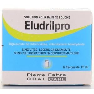 Eludril PRO Bain de bouche - 6 flacons de 15ml