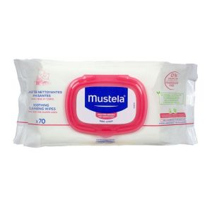 70 lingettes nettoyantes apaisantes