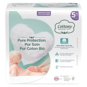 24 couches coton bio taille 5 (11-25kg)