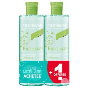 Exfoliac Eau Micellaire Nettoyante Lot de 2 x 400 ml