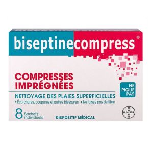 Biseptine compress 8 sachets