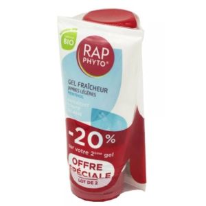 RAP PHYTO BIO Gel Fraîcheur Jambes Légères Menthol Lot de 2x 150ml