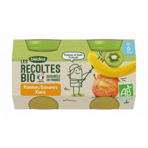 Petits Pots Pommes Bananes Kiwis BIO