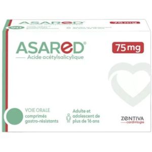 Asared 75 mg 30 comprimés gastrorésistants