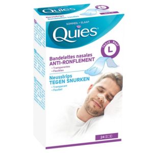 Anti-Ronflement 24 Bandelettes Nasales - Taille : L
