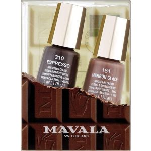 Coffret Mini Color Chocolate – 2 Vernis à Ongles 5 ml