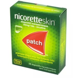 NicoretteSkin Etape 1 25mg/16 heures - 28 patchs