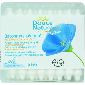 56 bâtonnets coton sécurité bébé