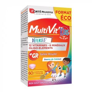 Multivit'Kids Défenses 60 comprimés
