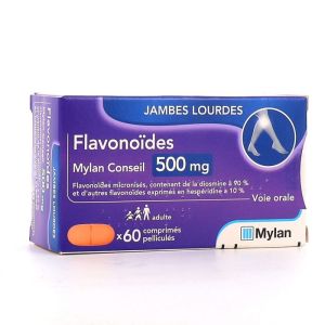 Flavonoïdes 500 mg Mylan 60 comprimés