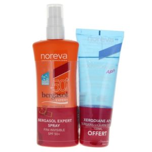 Expert Spray Fini Invisible SPF50+ 125 ml + Noreva Xerodiane AP+ Surgras Liquide Doux 100 ml Offert