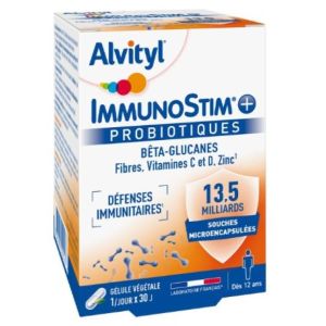 ALVITYL IMMUNOSTIM+ PROBIOTIQUES 30 Gélules