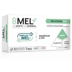 Mélatonine 1 mg 30 Comprimés Bi-Couches