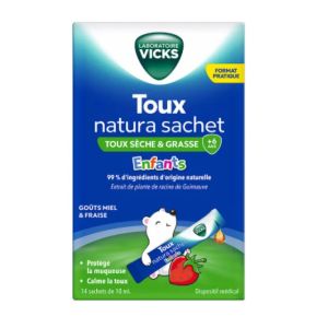 Toux Natura sirop enfants 14 sachets de 10 ml