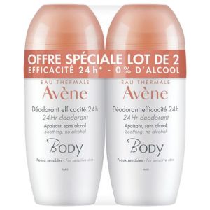 Body Déodorant Efficacité 24H Lot de 2 x 50 ml
