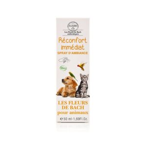 Fleurs de Bach pour Animaux - Réconfort Immédiat - Spray d'Ambiance - 50ml