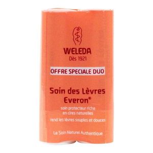 Soin des lèvres Everon en cire naturelle 2x4.8g