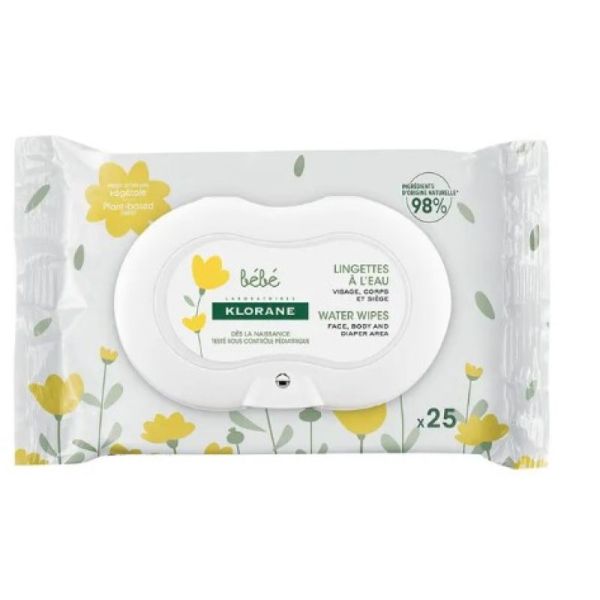 Bébé Lingettes Nettoyantes à l'eau x25