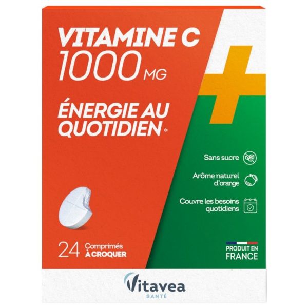 Vitamine C 1000 mg 24 Comprimés à Croquer