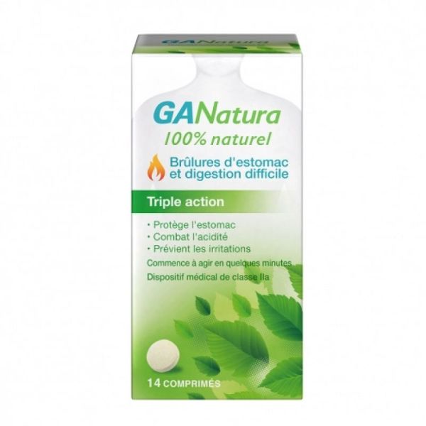 GANatura - Bûlures d'estomac et digestion difficile - 14 comprimés