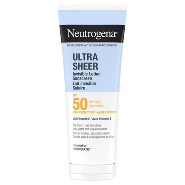 Ultra Sheer Lait solaire invisible SPF50 200 ml