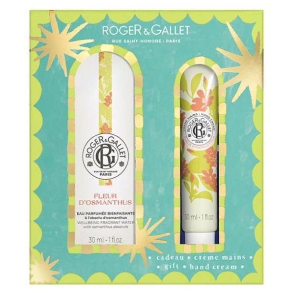 Fleur d'Osmanthus Eau Parfumée Bienfaisante 30 ml + Crème Mains 30 ml Offert