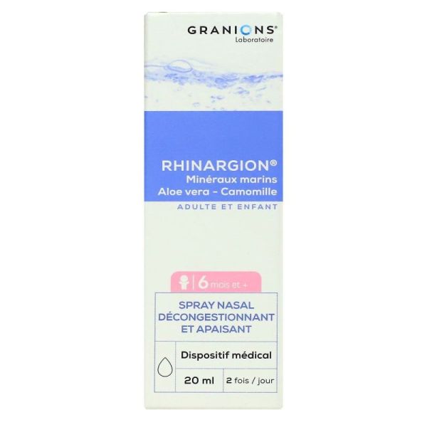 Rhinargion Spray Nasal Décongestionnant et Apaisant 20 ml