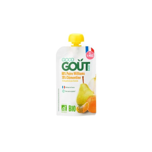 Gourde de Fruits BIO Poire Clémentine - 120 g