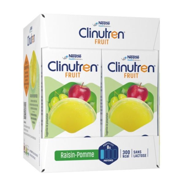 Clinutren Fruit Raisin Pomme - 4 x 200 ml