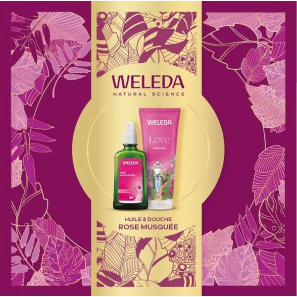 Coffret Noël Huile & Douche Rose 2025