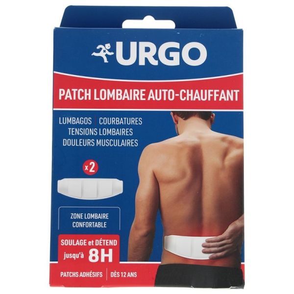 Patch Lombaire Auto-Chauffant 8H 2 Patchs Adhésifs
