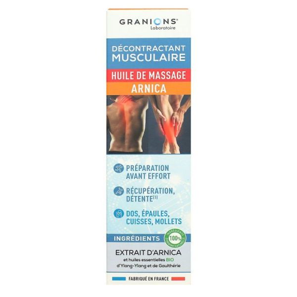 Décontractant Musculaire Huile De Massage Arnica 100ml