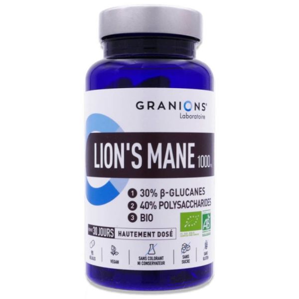 Lion's Mane Bio 1000 mg - 90 gélules
