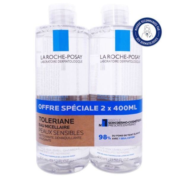 Toleriane Eau micellaire peaux sensibles - 2 x 400 ml