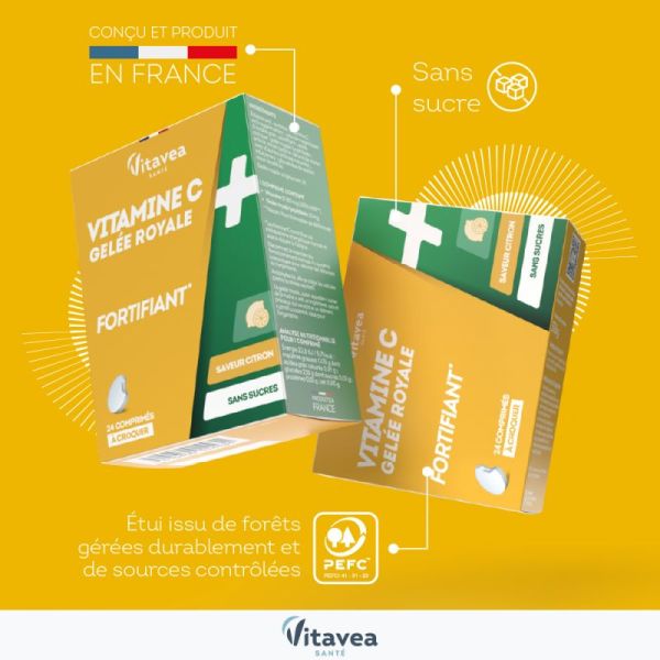 Vitamine C & gelée royale fortifiant x 24 comprimés