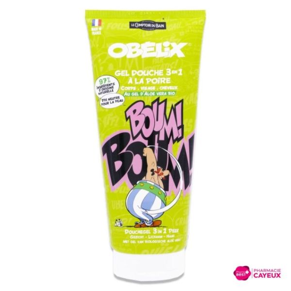Gel douche 3-en-1 Obélix Poire 200 ml