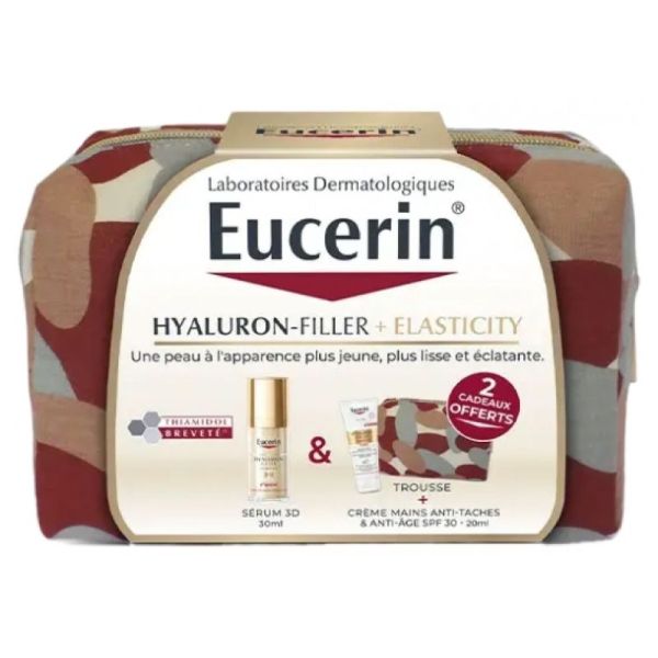 Hyaluron-Filler + Elasticity Sérum 3D 30 ml + Crème Mains 20 ml & Trousse Offertes