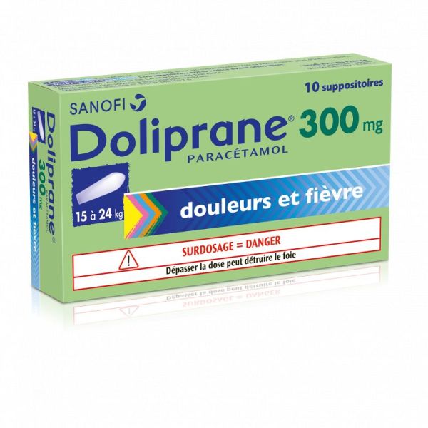 Doliprane 300mg 10 suppositoires