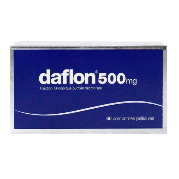 Daflon 500mg 60 comprimés veinotoniques