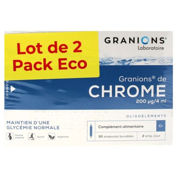 Chrome 200 µg Lot de 2 x 30 Ampoules