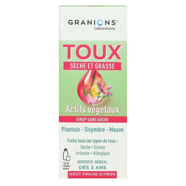 Toux Sèche Et Grasse Dispositif Médical 120ml + gobelet doseur