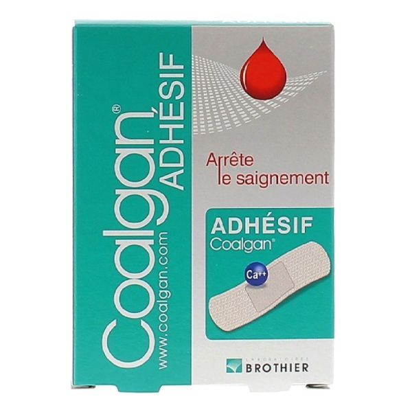 Coalgan - adhésif stop saignement & action cicatrisante - 12 pansements
